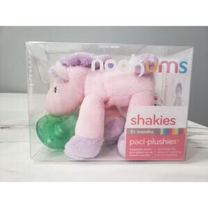 NEW!‎ Nookums Paci-Plushies Buddies Pacifer Pal Shakies UNITY UNICORN